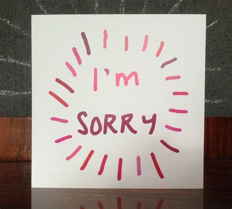 I`m Sorry Card By Rael And Pappie