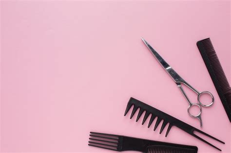 Free Photo Scissor And Hair Combs Copy Space
