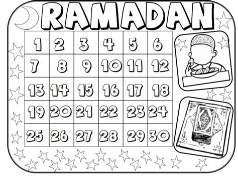 Ramadan Kids Calendar Ramadan Kalender Ramadan Dekorationen Ramadan
