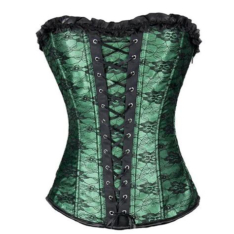 Corsets And Bustier Women Lace Sexy Overbust Corset Sliming Black
