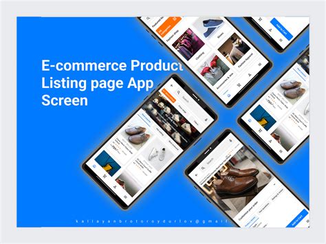 E Commerce Product Listing Page App Screen Ui Design By K Broto Roy