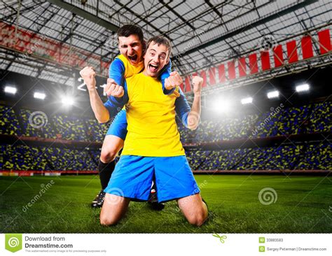 Soccer Players Stock Image Image Of Field Power Competitive 33883583
