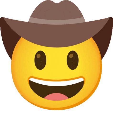 Visage Avec Chapeau De Cowbabe Emoji