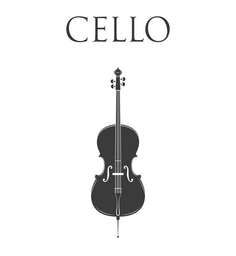 Cello Icon Svg Violoncello Bass Viol Musical Instrument Etsy