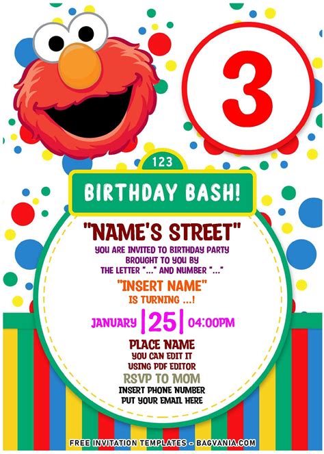 Free Sesame Street Printable Invitations - Free Printable 2024