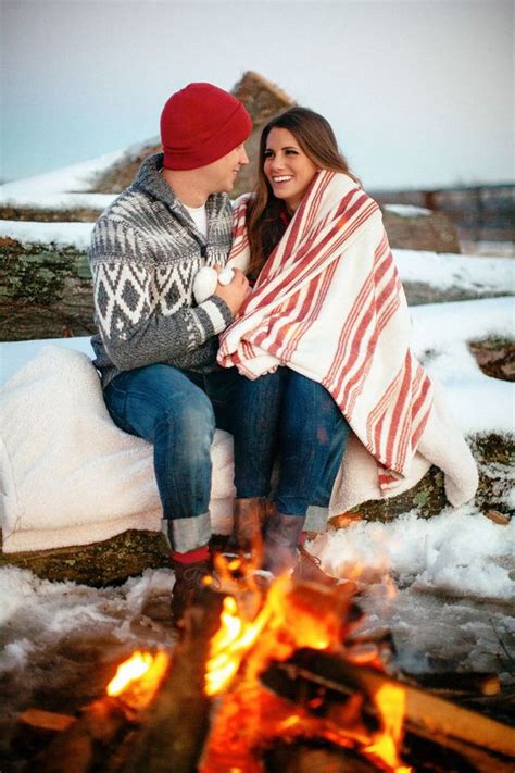 romantic winter engagement photo ideas hative