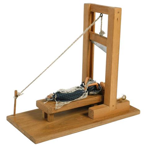 Handmade Artisan Working Doll Guillotine For Sale At 1stdibs