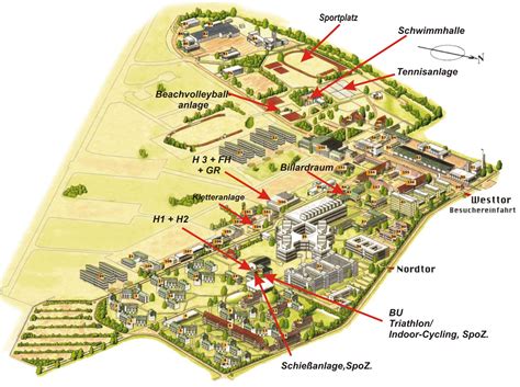 Lageplan — Sportzentrum