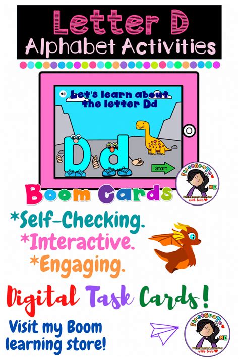 Letter D Alphabet Activities Boom Cards | Alphabet activities