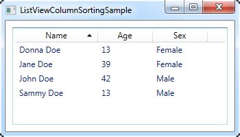 How To Listview With Column Sorting The Complete Wpf Tutorial