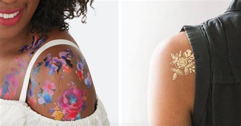 love body art but not ready to commit to a permanent tattoo no problem temporary tattoos for