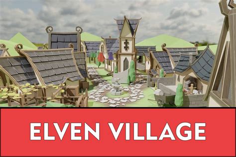 Elven Village Pack 3d Fantasy Unity Asset Store
