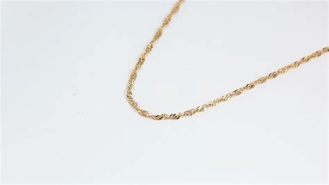 Stainless Steel Gold Plated Water Ripple Chain Necklace Simple Fashion Net Red Pendant Clavicle