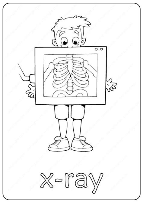 Printable X Ray Coloring Page Book Pdf Coloring Pages X Ray