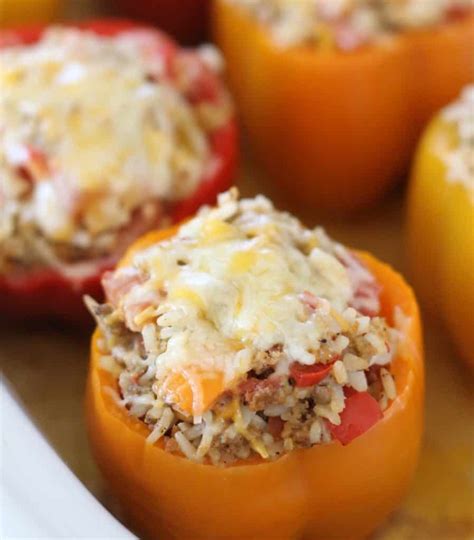 Crock Pot Stuffed Peppers The Country Cook