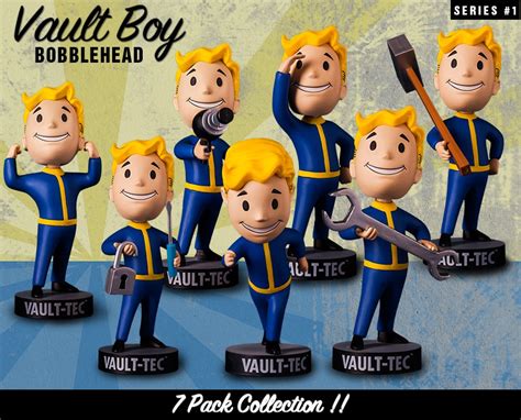 Fallout 4 Vault Boy 111 Bobbleheads Series One 7 Pack Licenses