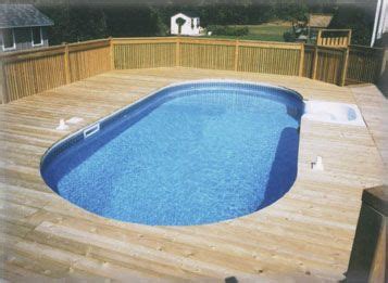 Splash pools 24′ diameter, 52″ deep 35 year warranty. above ground pool kits with deep end — Swimming Pool Ideas ...