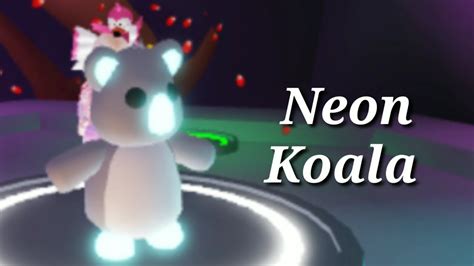 Neon Koala Yaptım Roblox Adopt Me Youtube