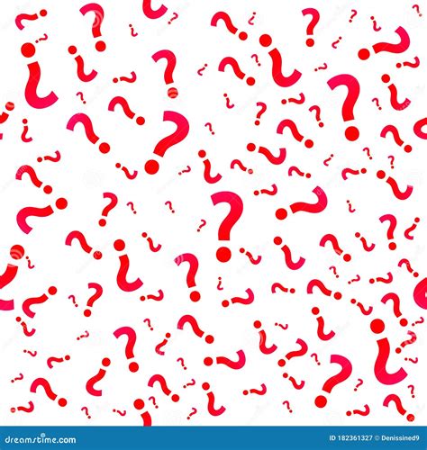 Question Mark Seamless Pattern Trivia Poster Design Template Random