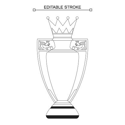 What the managers had to say ahead of the second legs. English Premier League Trophy Stock Illustration ...