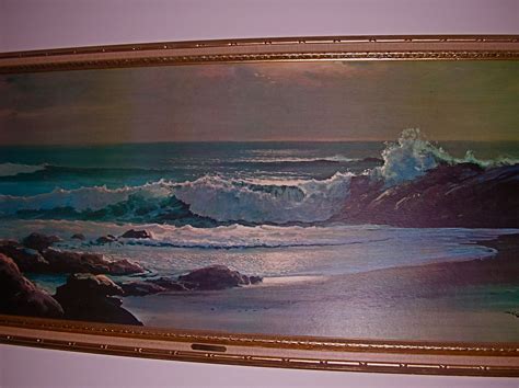 Robert Woods Golden Surf Painting