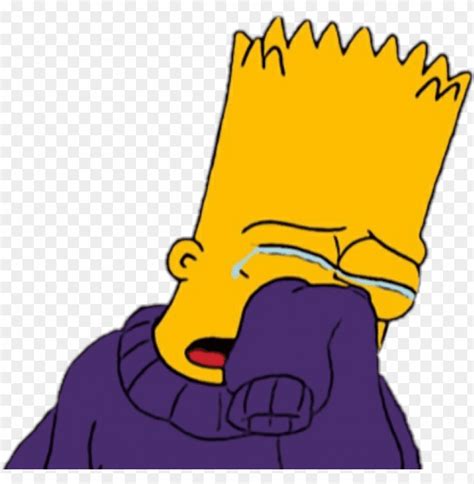 Free Download Hd Png Bart Lossimpson Sad Lagrimas Sticker Llorar