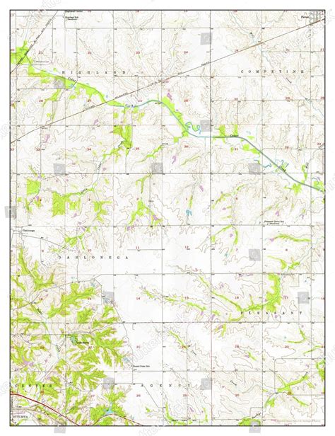 Usa Timeless Maps Farson Iowa Map Editorial Stock Photo Stock Image
