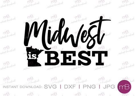 Midwest Is Best Minnesota Svg Midwest Shirt Home State Svg Etsy
