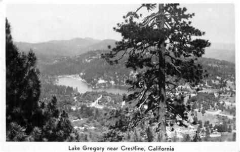 Big Bear California 1947 Lake Gregory Crestline California Rppc