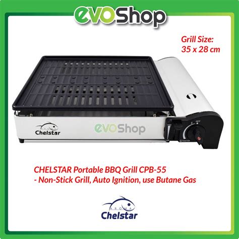 Maybe you would like to learn more about one of these? CHELSTAR Portable BBQ Non-Stick Grill Gas Cooker Burner ...