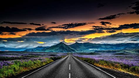 1360x768 Resolution Iceland Landscapes Road Desktop Laptop Hd Wallpaper