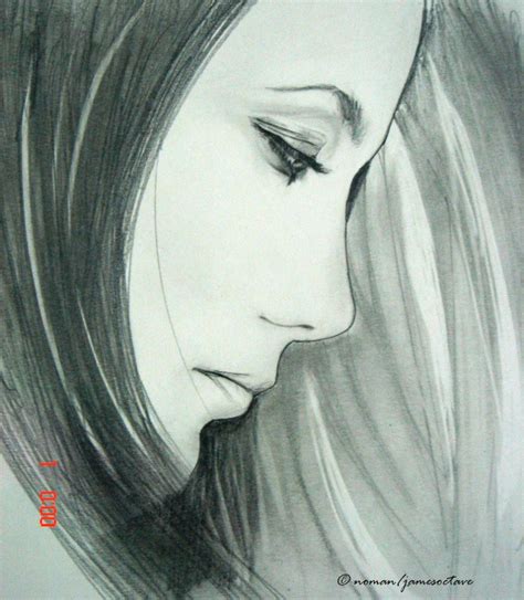 Beautiful Sad Girl Drawing Image 3d Pencils Sketching Sad Girl Face