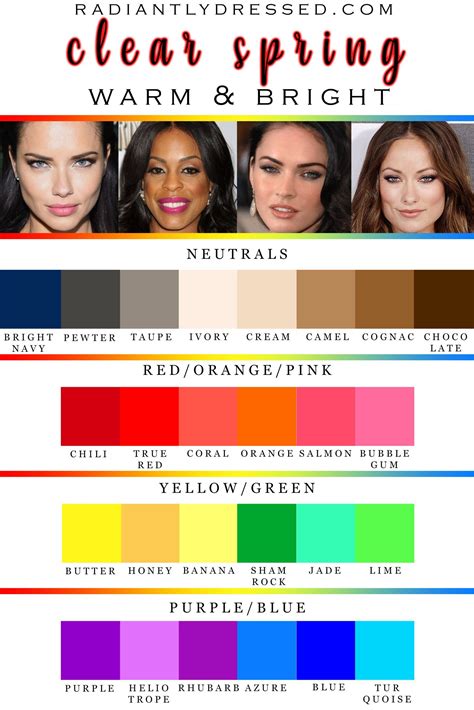 12 Season Color Palettes
