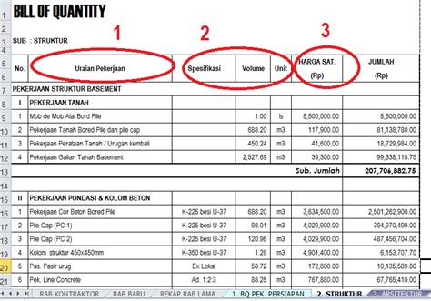 Contoh Rab Arsitektur Laporan Pendahuluan Konsep Perencanaan Bangunan Arsitek Struktur