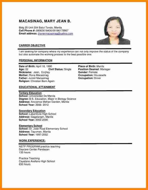 The best cv examples for your job hunt. Image result for cv format | Job resume format, Resume ...