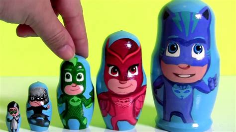 Toysbr Heróis De Pijama Brasil Disney Pj Masks Nesting Toys Stacking