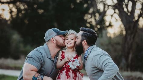 Dad And Soon To Be Stepdad Share Sweet Moment With Young Daughter In