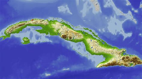Mapa fisicos del mundo, con todos los mapas de cada pais y regiones, mapa mudo fisicos con muchos mapas de ciudades. Mapa físico de Cuba