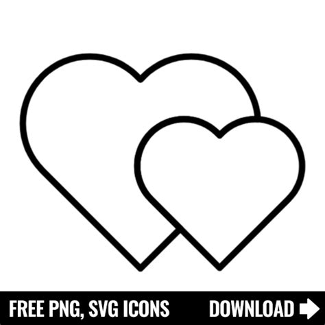 Free Two Hearts Svg Png Icon Symbol Download Image