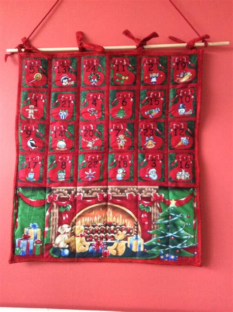 Cool Advent Calendars Fabric Advent Calendar Christmas Countdown Pocket