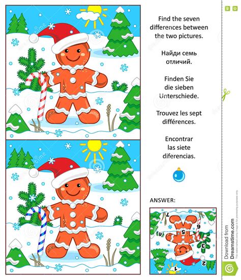 Holiday Find The Differences Picture Puzzle With Ginger