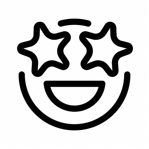 Starry Eyes Face Icon Download On Iconfinder