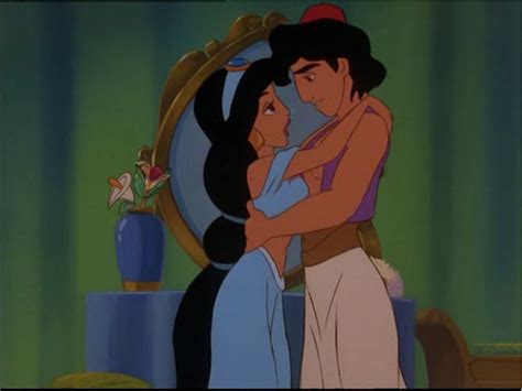 Jasmine And Aladdin Sharing A Romantic Loving Embrace Aladdin And Jasmine Aladdin Disney Aladdin