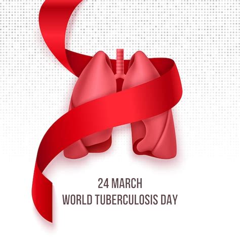 Premium Vector World Tuberculosis Day March 24 Lungs Into
