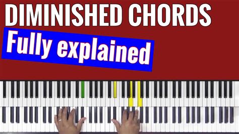 Diminished Chords Fully Explained Youtube