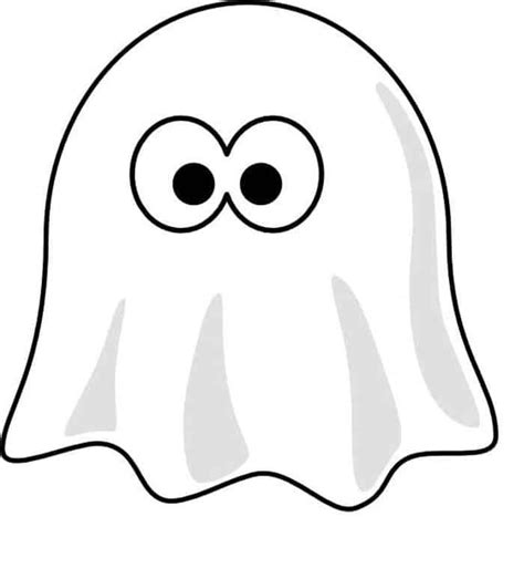 Ghost Face Coloring Pages Ghost Cartoon Monster