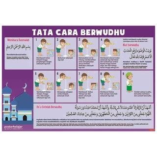 Penggunaan media gambar dalam pembelajaran pai created by: Poster Tata Cara Wudhu untuk Belajar Anak PAUD TK SD Tipe ...