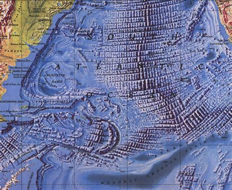 National Geographic Vintage 1981 World Ocean Floor Map Fine Etsy