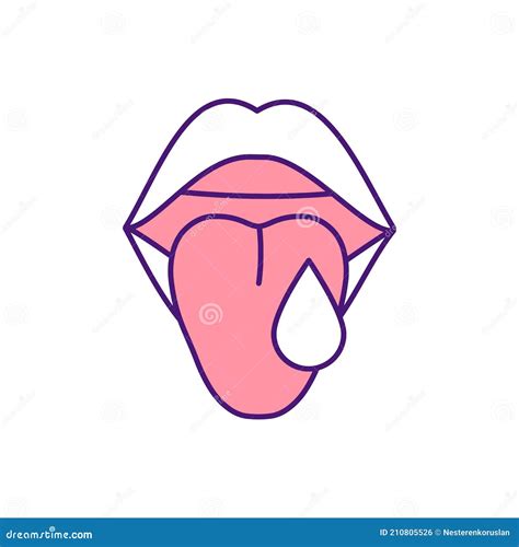 Linear Drool Emoji Icon From Emoji Outline Collection Thin Line Drool Emoji Vector Isolated On