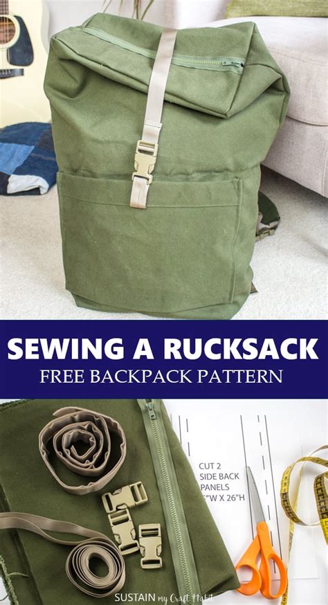 Sewing A Rucksack Free Backpack Pattern Sustain My Craft Habit